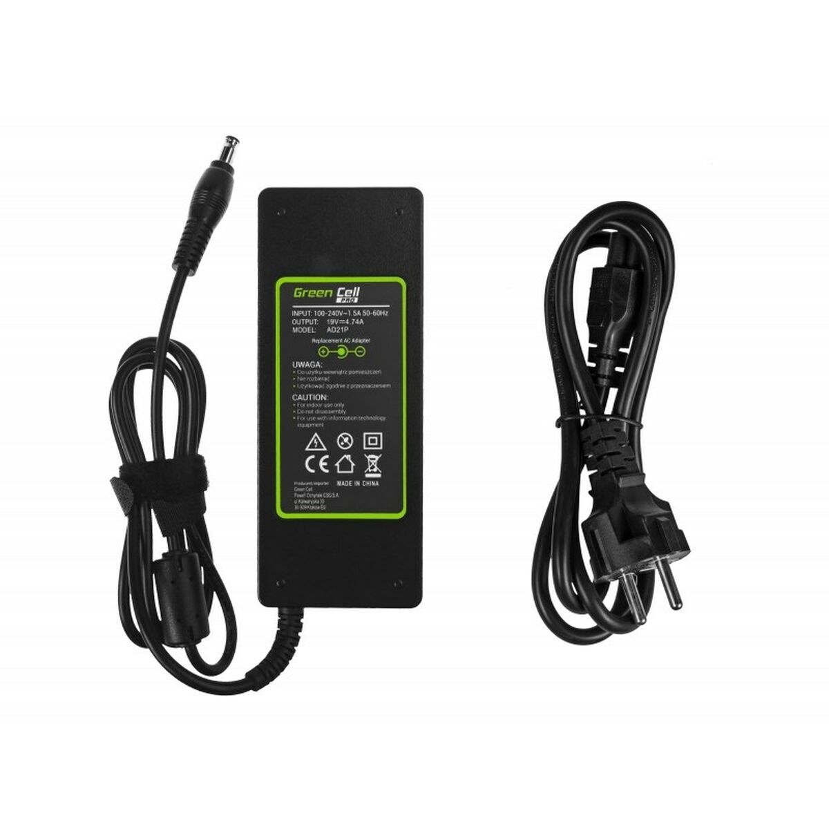 Polnilec za Prenosnik Green Cell AD21P 90 W